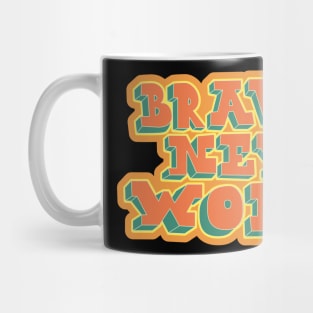 Brave New World - Huxley! Political and critical quotes. typography art. Mug